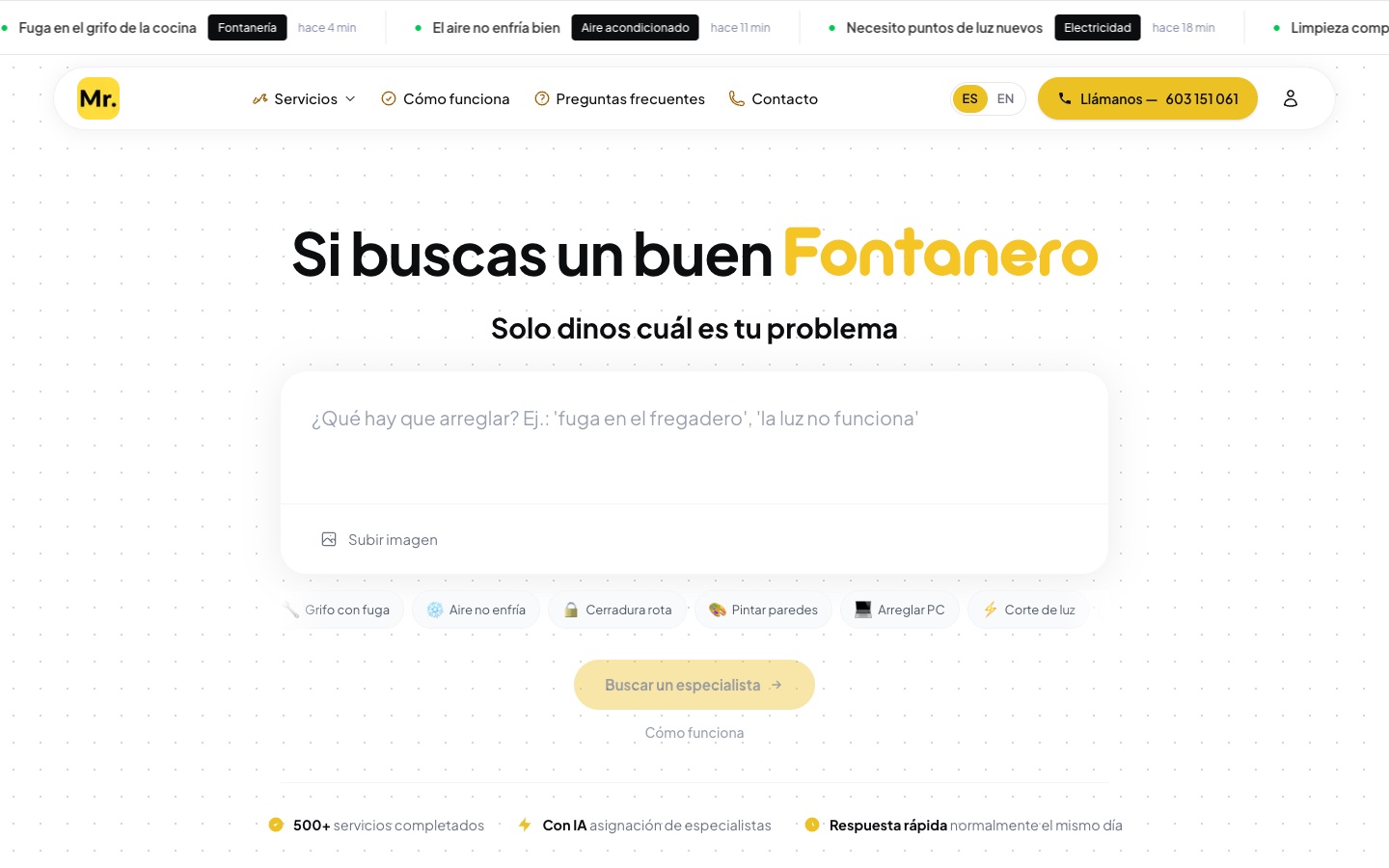 Mister Todofix website
